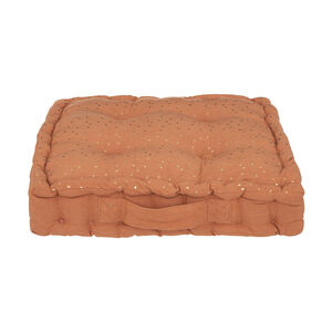 Coussin de sol Berlingot terracotta 