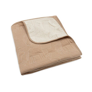 Couverture en jacquard 100 x 150 cm Jungle Jambo biscuit/oatmeal 