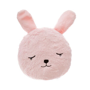 Coussin decoratif rond Lapin - Rose  