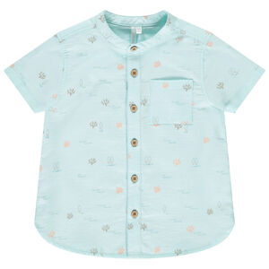 Chemise manches courtes imprimé coraux/surf pour bébé garçon 