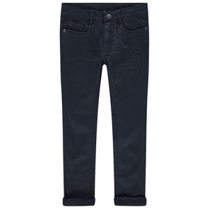 Pantalon slim en twill effet crinkle pour garçon 