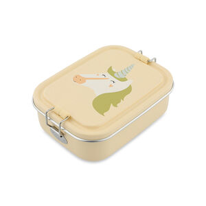 Petite lunchbox en inox Mrs. Unicorn beige 