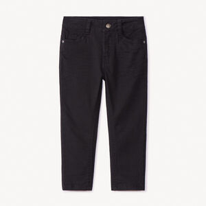 Pantalon slim en twill effet crinkle pour garçon 
