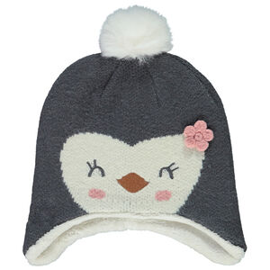 Bonnet en tricot fantaisie pour bébé fille 