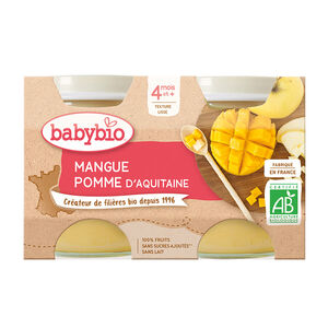 Petit pot mangue pomme d'Aquitaine bio - 2x130g 