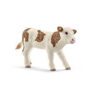 Figurine veau Simmental français 