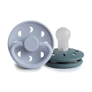 Lot de 2 sucettes silicone T1 Moon powder blue/slate 
