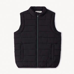 Doudoune sans manches matelassée unie pour garçon 