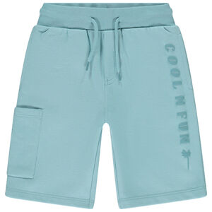 Bermuda en maille uni et puff print pour garçon  