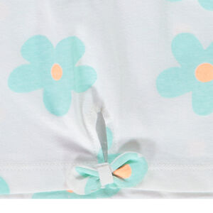 T-shirt manches courtes effet noué imprimé fleurs pour bébé fille 