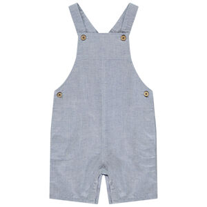 Salopette courte en toile pour bébé graçon  