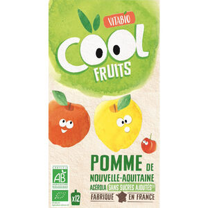 Gourdes sucrées Cool Fruits de Pomme 12x90g 