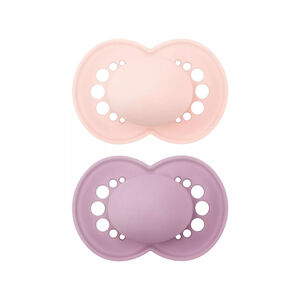 Lot de 2 sucettes silicone Original 6M+ tendance (modèle aléatoire) 