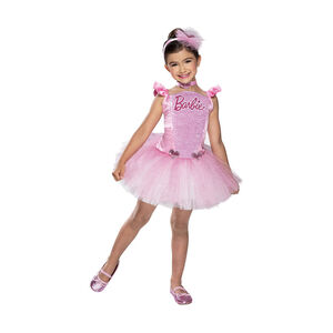 Déguisement Barbie ballerine à sequins + accessoires 7-8 ans 
