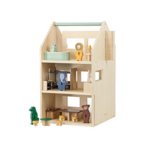 Maison de jeu en bois avec accessoires 