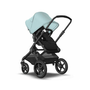 Poussette duo Fox 2 complète - Noir et Bleu Vapeur 