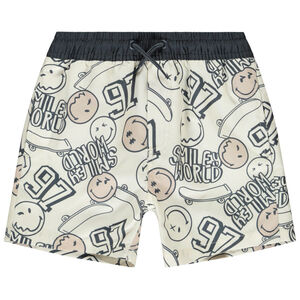 Short de bain imprimé SmileyWorld/skates pour garçon 