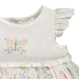Ensemble 2 pièces imprimé floral pour bébé fille 