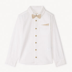 Chemise manches longues + nœud papillon pour garçon 