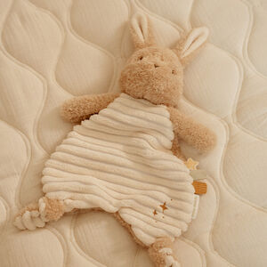 Doudou lapin plat Newborn Naturals avec nouettes  