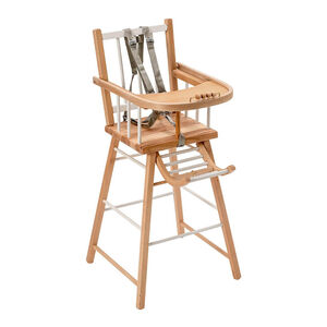 Chaise-haute traditionnelle André hybride blanc 