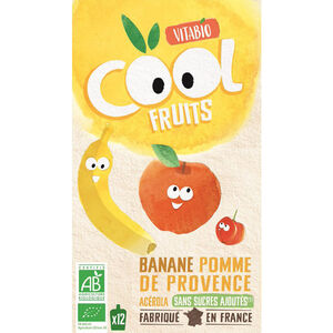 Cool Fruits Banane et Pomme 12x90g 