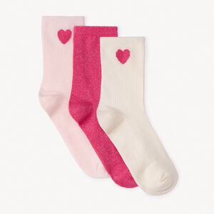 Lot de 3 paires de chaussettes Octobre Rose pour femme 