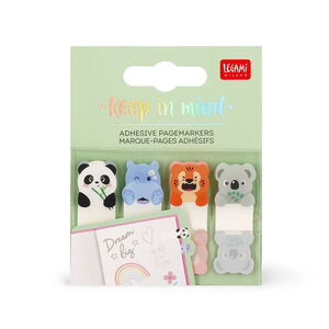 Set de 80 petits marque-pages adhésifs Animaux 
