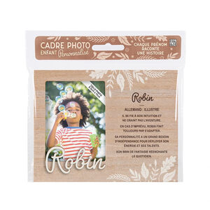 Cadre photo personnalisé 18,5 x 14,5 cm Robin 