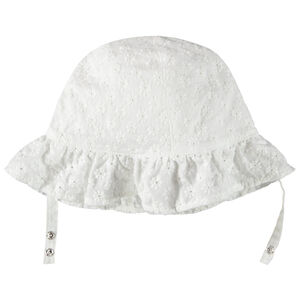 Charlotte avec fleurs en broderie anglaise pour bébé fille 