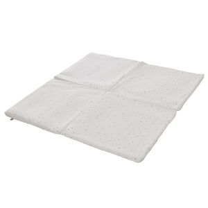 Tapis de motricité pliable 120 x 120 cm imprimé cœurs 