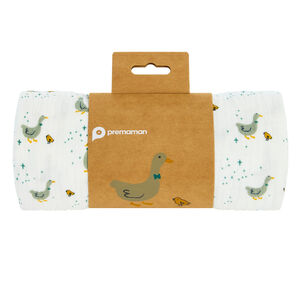 Lange imprimé oies 100 x 100 cm 