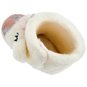 Chaussons bottes à fausse fourrure licorne pour fille 