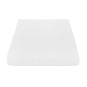 Matelas de voyage pliable 60 x 120 cm blanc 