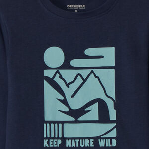 T-shirt manches longues printé pour garçon 