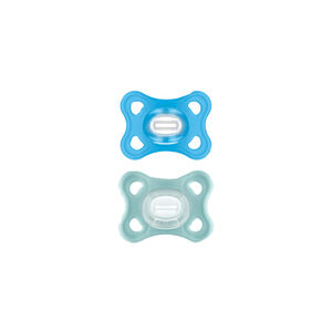 Lot de 2 sucettes en silicone 2/6M - Comfort Bleu 