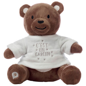 Habillage pour peluche annonce de naissance "c'est un garçon" 