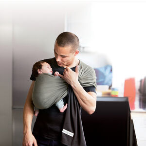 Sling - Petite écharpe sans nœud - Anthracite/Olive 