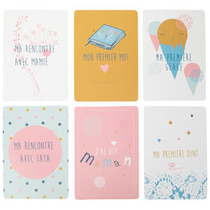 Cartes photo de naissance bébé fille x28  