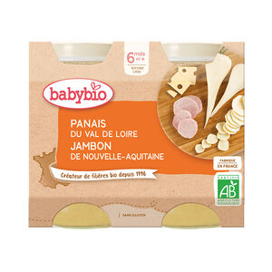 Petit pot panais jambon gruyère bio - 2x200g 