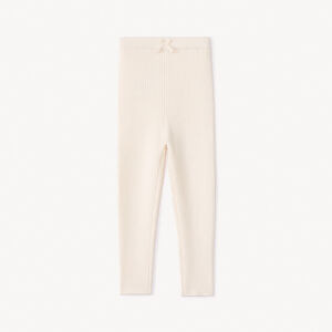 Caleçon long côtelé uni pour bébé fille 