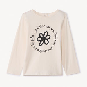 T-shirt manches longues printé pour bébé fille 