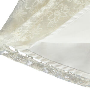 Jupe en tulle et organza brodé pour fille 