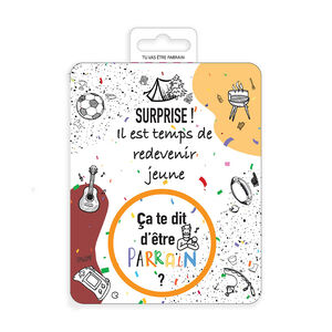 Carte à gratter "Veux-tu être parrain ?" 