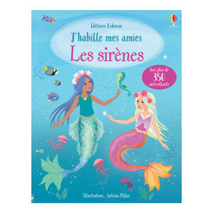 Livre J'habille mes amies Les sirènes 