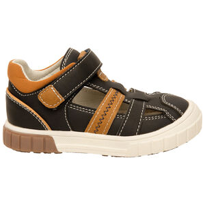 Baskets ajourées effet cuir à scratch pour bébé garçon 