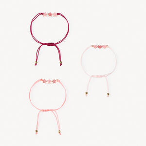 Lot de 3 bracelets à cordons réglables BFF pour fille 