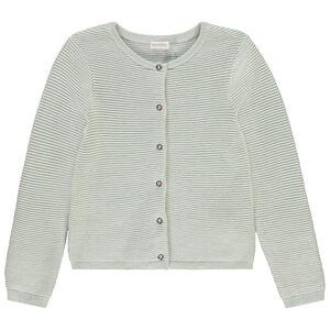 Gilet en tricot fantaisie avec lurex pour fille 