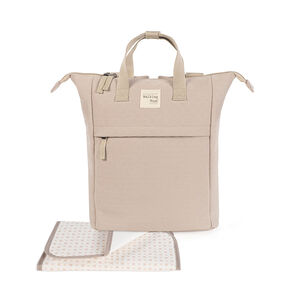 Sac à dos à langer Eco Mum + tapis apricot 