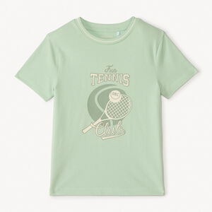 T-shirt manches courtes print tennis pour garçon 